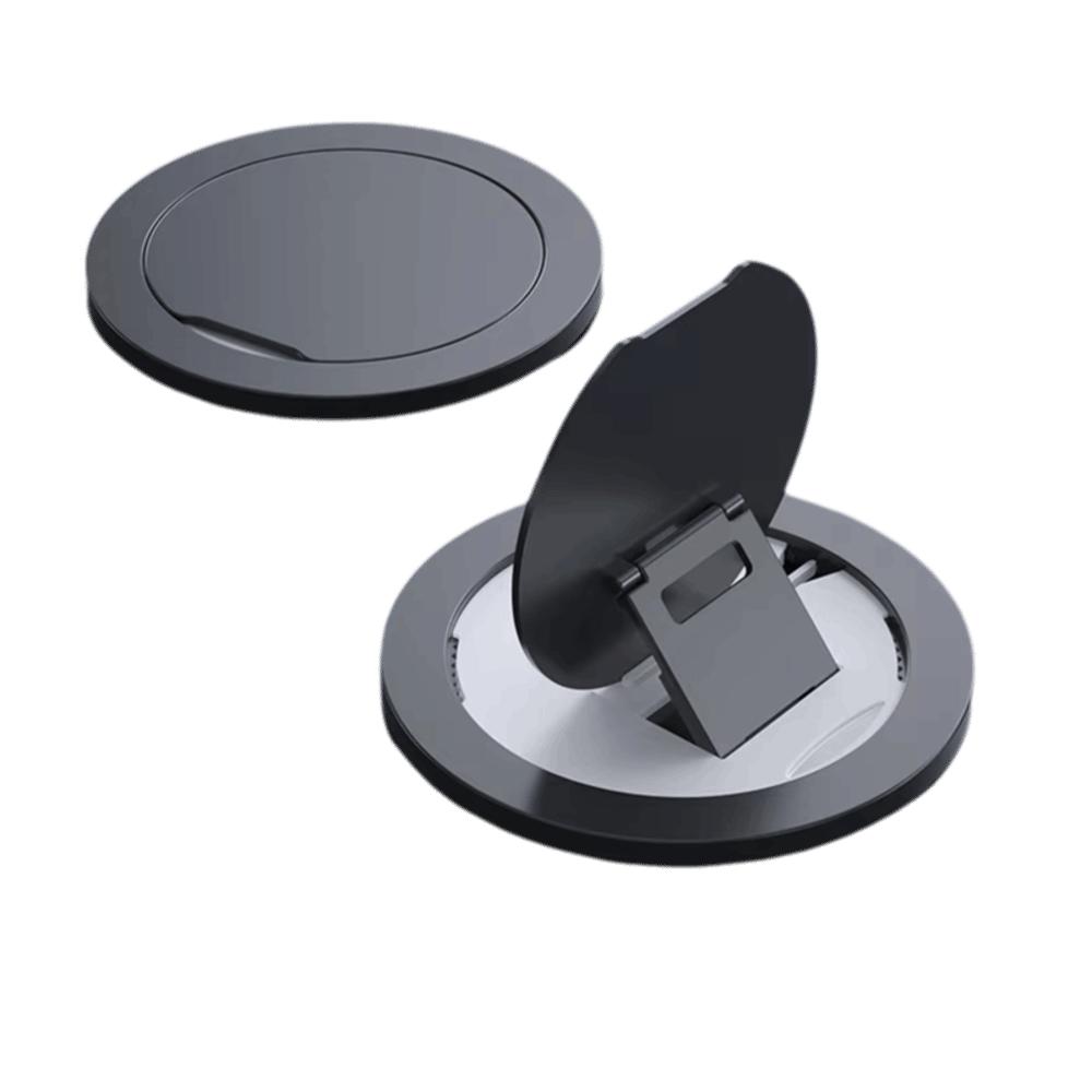 Gifts Portable Magnetic Mobile Phone Holder Rotatable Multi-function Mobile Phone Holders Folding Ring Mobile Phone Rack чёрный