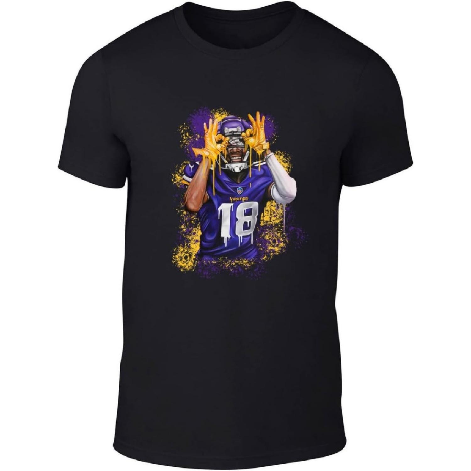 DeeTeeGee Minnesota Football Team Nix Bootleg Style Throwback Style T-Shirt Men s Adult S