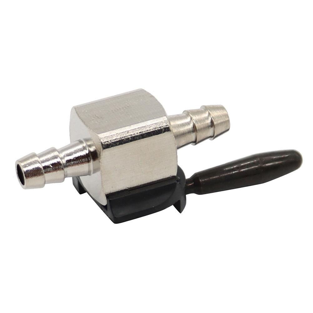 For Oregon 07-403 Shut-Off Valve Petcock 1/4inch Heavy Duty Mower Tool In-line Sliver Steel Reliable Replacement