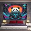 Astronaut Panda In Cosmic Galaxy Pattern Wall Hanging Tapestry Decorative Tapestry Home Decor for Bedroom and Living Room