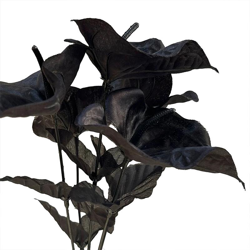 Halloween Artificial Leaves Ornament Silk Flower Desktop Table Multiple Colors Flower Arrangement Party Decoration