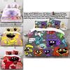 Luxurious Three Piece 3d Digital Print Bed Set Featuring Soft Microfiber Cartoon Design