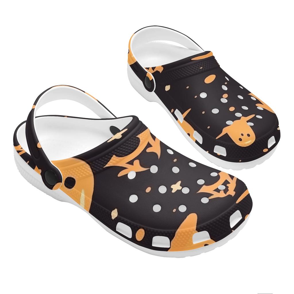 Allover Printed EVA Clogs for Women Men Breathable Lightweight Slip On Casual Footwear Soft Summer Sandals Daily Walking