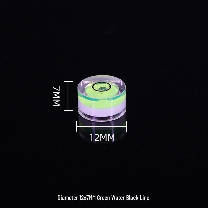 Universal Green Spirit Level with Scale - Compact Liquid Bubble Measuring Tool
