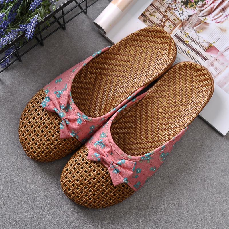Unisex Summer Indoor Non-Slip Linen Slippers 37-38