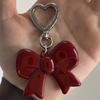 1 Piece Handmade Love Bow Weaving Rope Keychain Creative Simple Diy Rope Pendant Y2K Tassels Trendy Accessory Gifts