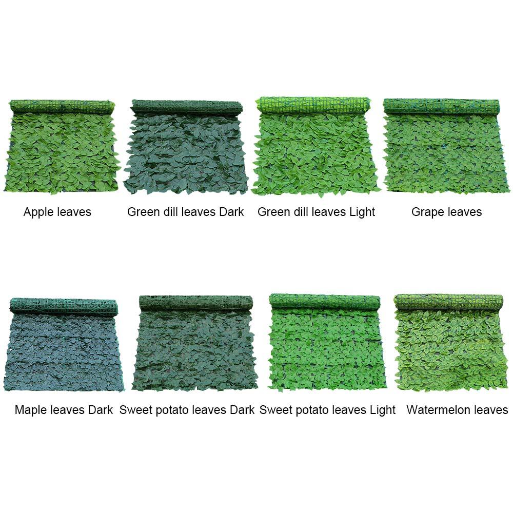 Artificial Hedges Ivy Leaf Garden Fence Roll Privacy Screen Wall Cover Decor