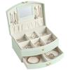 Jewelry Box Household Portable Jewelry Storage Box Large Capacity Necklace Children's Hair Accessories Flip Jewelry Storage Box Cross-border