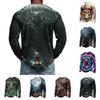 Men's Long Sleeve Shirt, Relaxed Fit Casual Top for Halloween