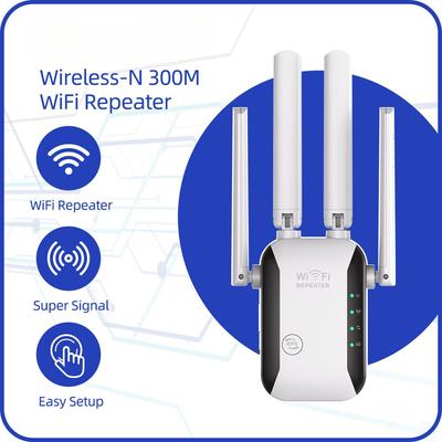 Wireless WiFi Repeater Wifi Extender Ultraboost Wifi Amplifier Long Range Repiter 300M Wi-Fi Booster Access Point