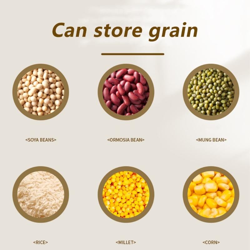 Modern Pet Food Bin 10L Sealed Keep Freshness Storage for Cats Dog Food Durable User Friendly Plastic Kitchen Organization