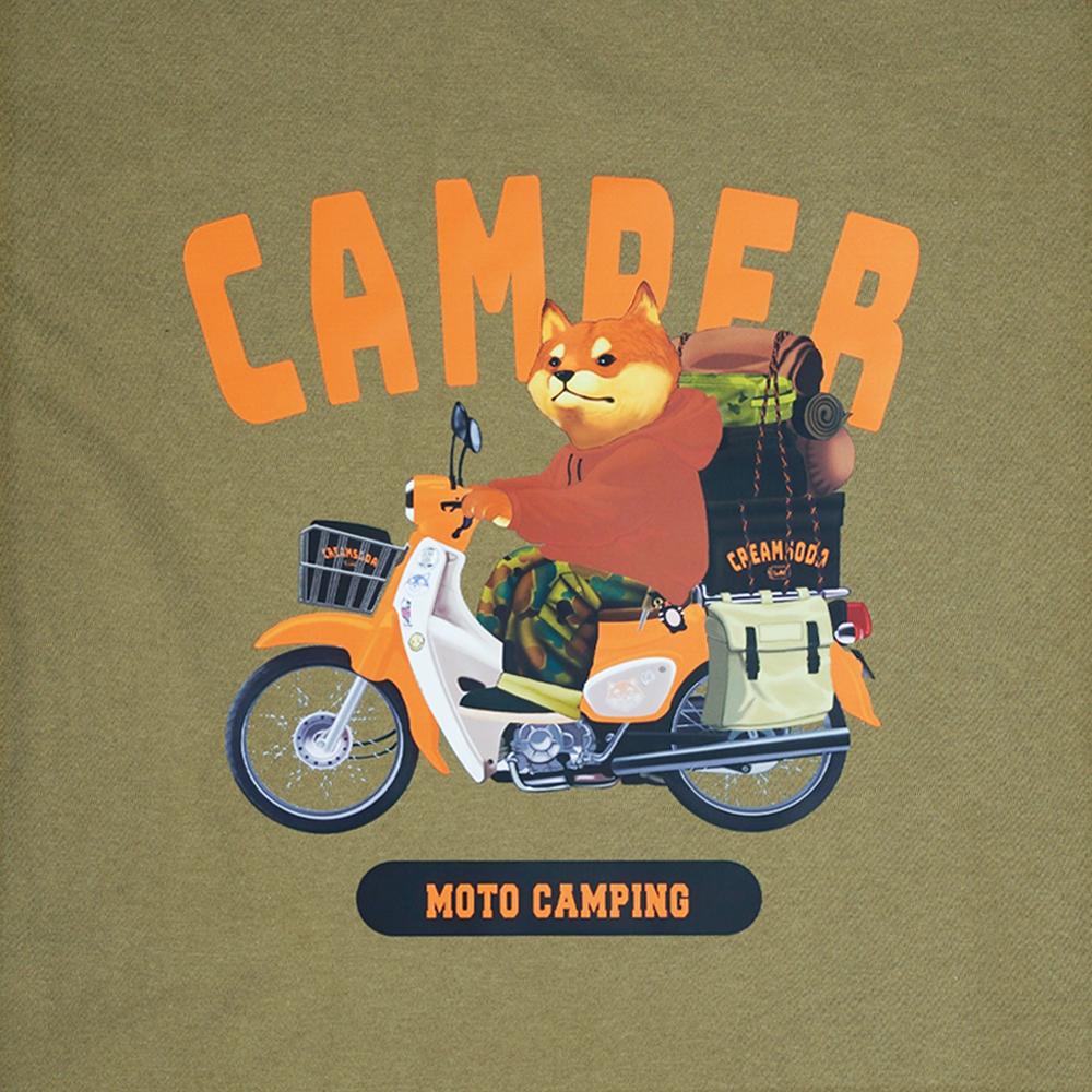 CREAM SODA LAB Moto Camp Short Sleeve T-Shirt Olive