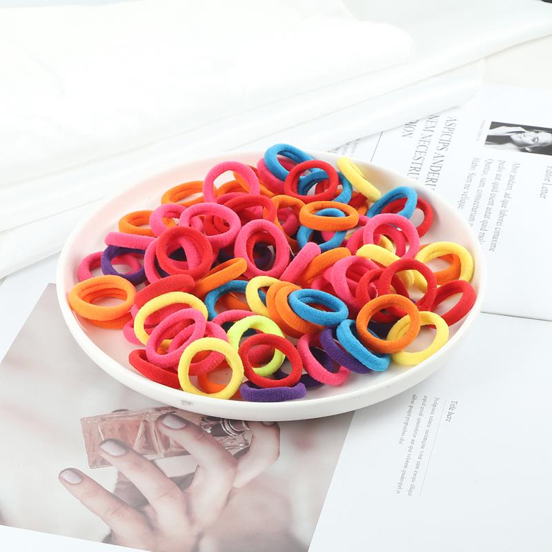 30/50/100 buc/Set Colorate Mici Elastice de Păr Fete Drăguțe Elastice de Păr cu Elasticitate Ridicată Accesorii de Păr pentru Copii Suport Coadă de Cal Bandă de Păr