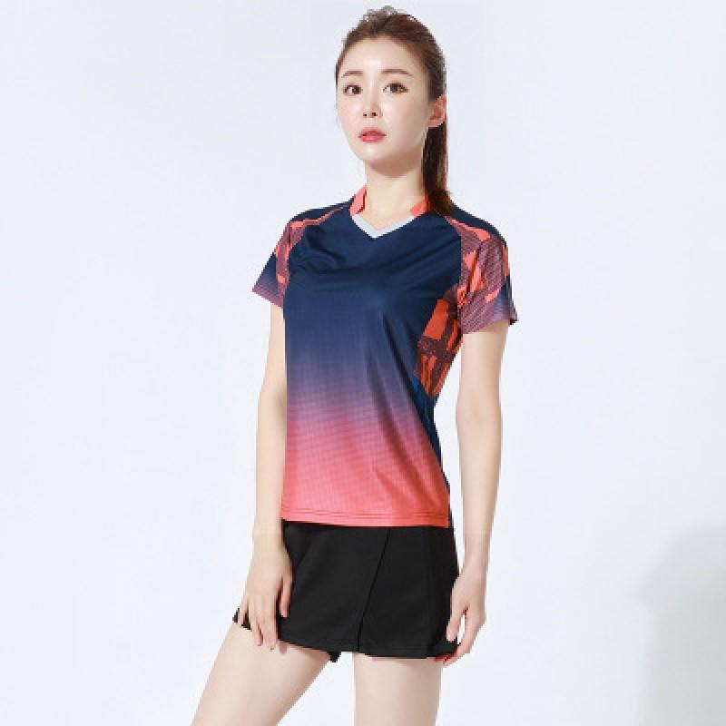 Badminton Tennis Sport Shirts Quick Dry Breathable Team Uniforms Men Women Customizable
