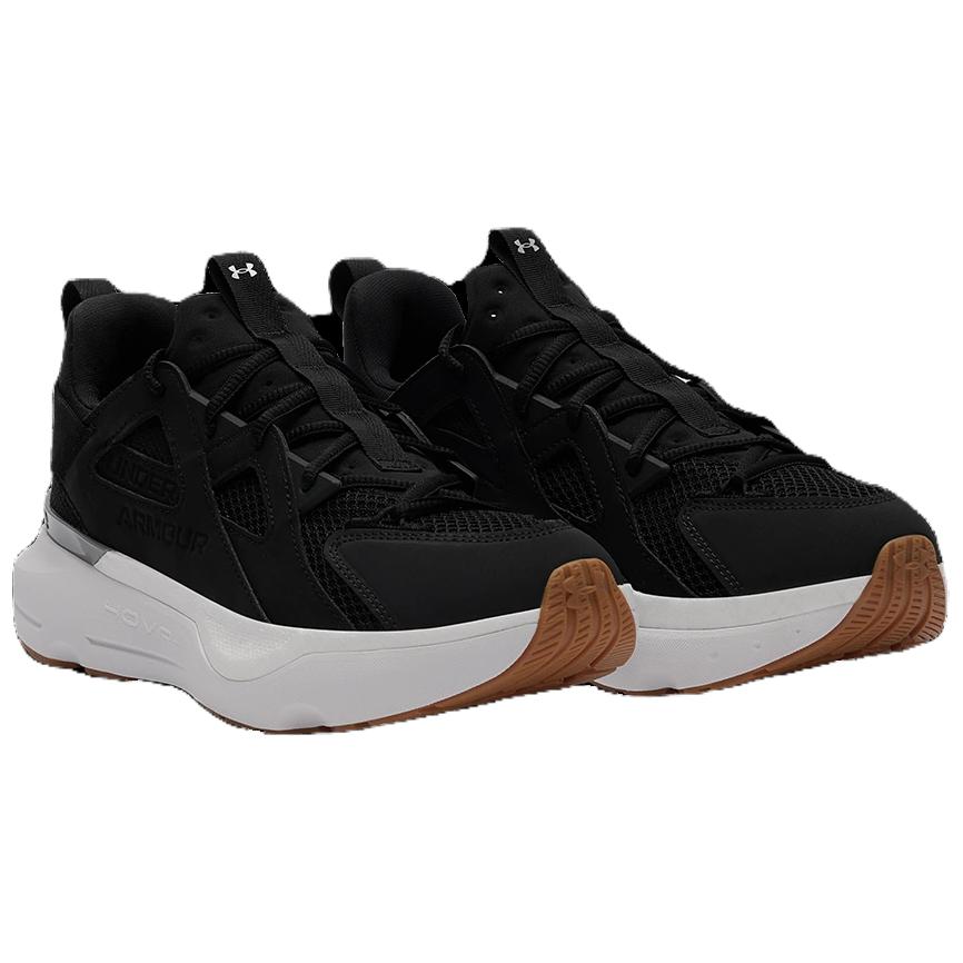 Under Armour HOVR Infinite MVMNT Black White Unisex Sneakers Metallic-Silver 3028667-001