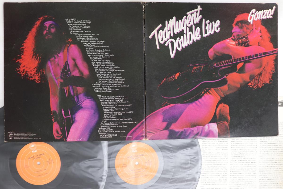 

Виниловая пластинка TED NUGENT Double Live Gonzo 40AP8723 EPIC 1978 Япония Рок Б/у