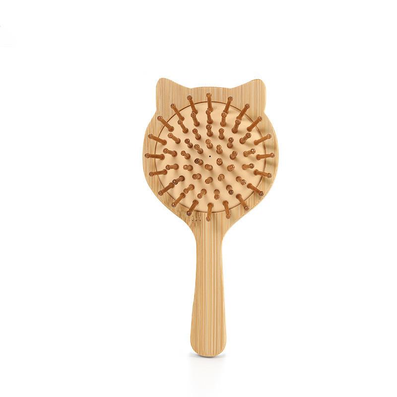 Promise Bamboo Wood Massage Comb Airbag Massage Comb Straight Hair Curly Hair Scalp Massage Meridian Brush