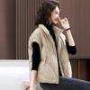 Korean Women's Vest Puffer Jacket Casual Parkas Round Neck Down Cotton Vest Loose-fit Slim Female Warm Snow Wear Top