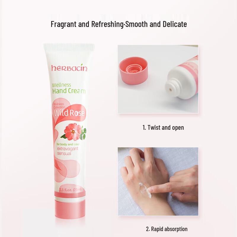 HERBACIN German Chamomile Rose Hand Cream Set