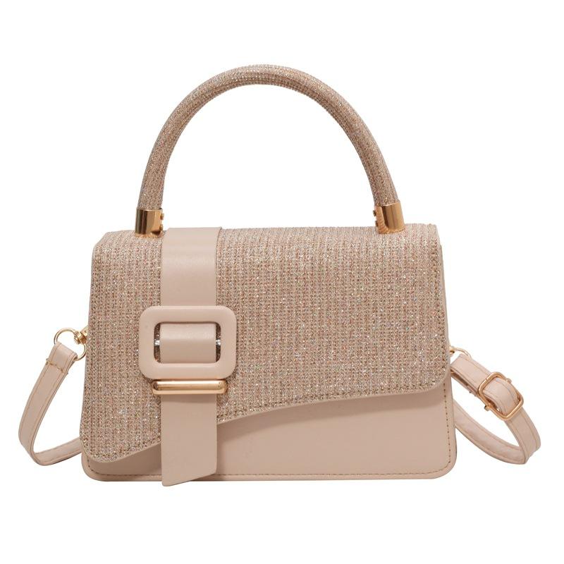 New Design Women’s Shoulder Bag with Belt Buckle Detail Minimalist Fashion Crossbody Handbag