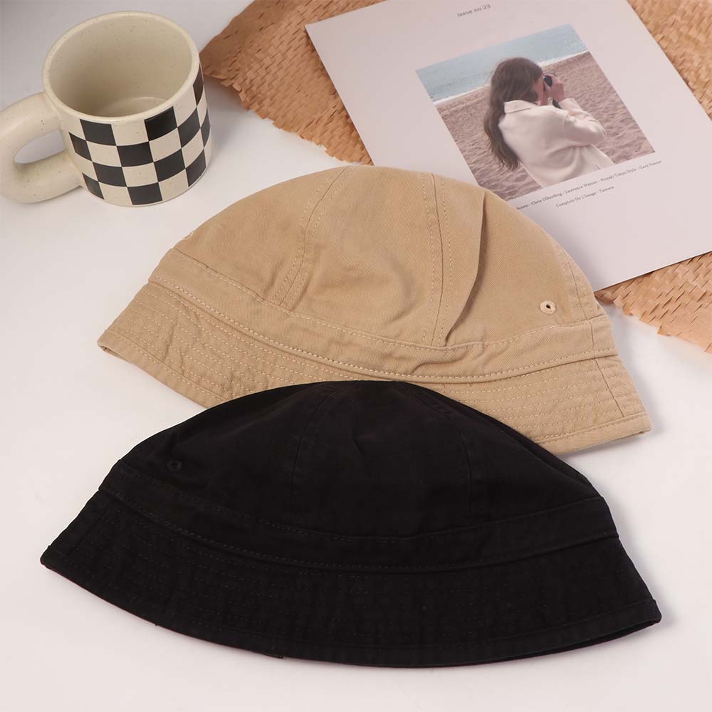 Retro Fisherman Hat Cotton Bucket Hat Fashion Sun Protection Cap  Female