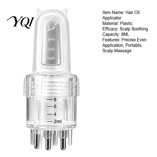 Scalp Treatment Comb Hair Oil Applicator for Men Women, 8ML Essence Tool, Root Massage Precise & Even Application, Dispenser Growth Brush