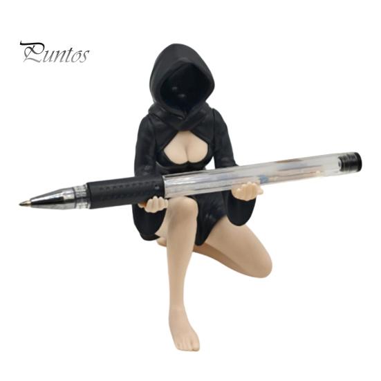 Unique Home Decorative Sculpture Ghost Girl Hooded Sculpture, Ethereal Mysterious Statue, Gothic Dark Academia Decor Queen Character Robe Figurine for