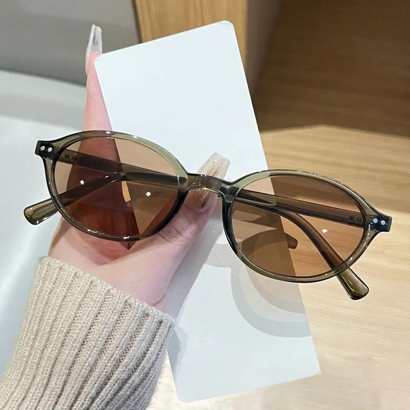 Women's New Oval Frame Retro Sunglasses Fashion Classic UV Protection Sunglasses Men Women Fashion Trend UV400 Sun Glasses