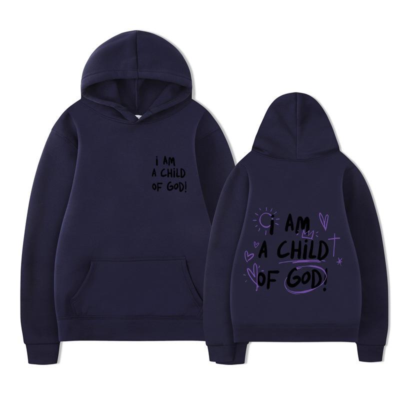 Alphabet Cartoon Print Kangaroo Pocket Print Unisex Streetwear Hip Hop Style Autumn Winter Fashion Hip Hop Tops Clothes