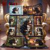 Bernese Mountain Dog Portraits 2D Flat Pattern Flannel Blanket, High Quality All Seasons, Home Decor, Warmth and Comfort, Perfect for Christmas Gifts.