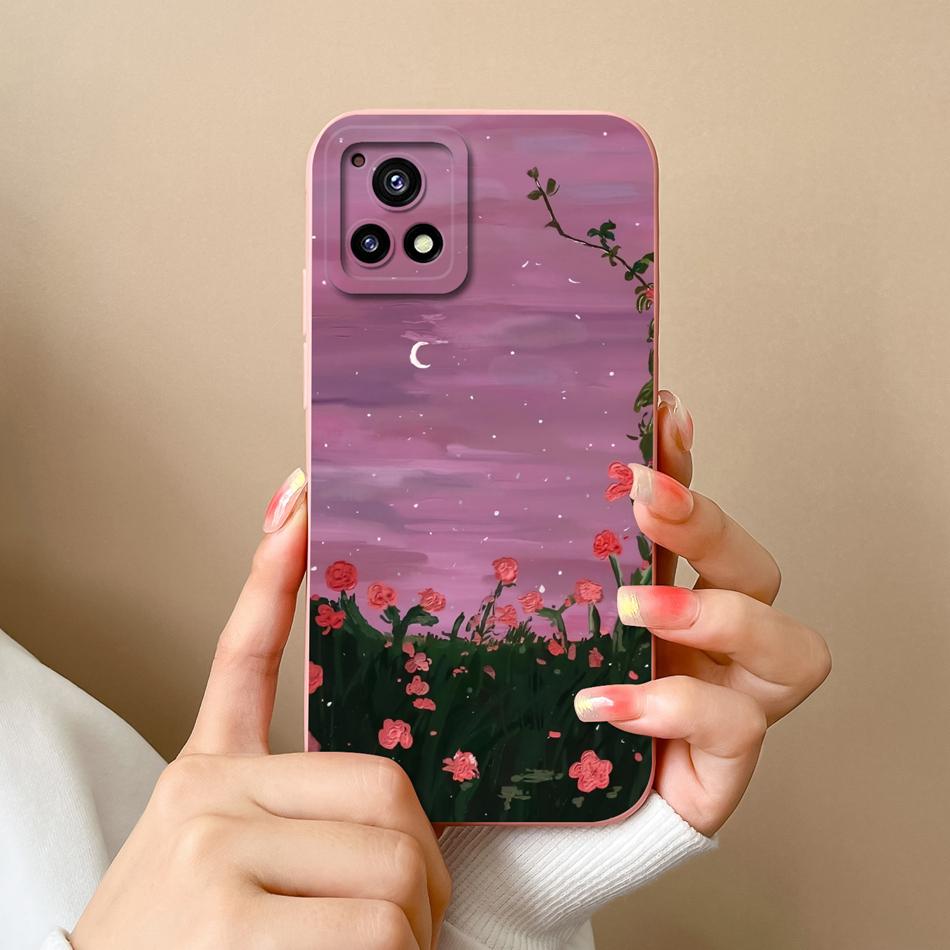 For Vivo Y72 Y72S Y52S Y54S Phone Case Stylish Design Soft Liquid Silicone Back Cover For Vivo Y 72 Y 52S Y 54S Shockproof Funda