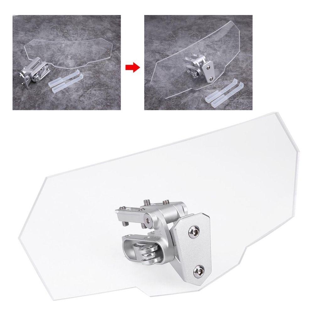 Clip On Moto Extension Windshield Heightened Motorcycle Wind Screen  Racing Bike