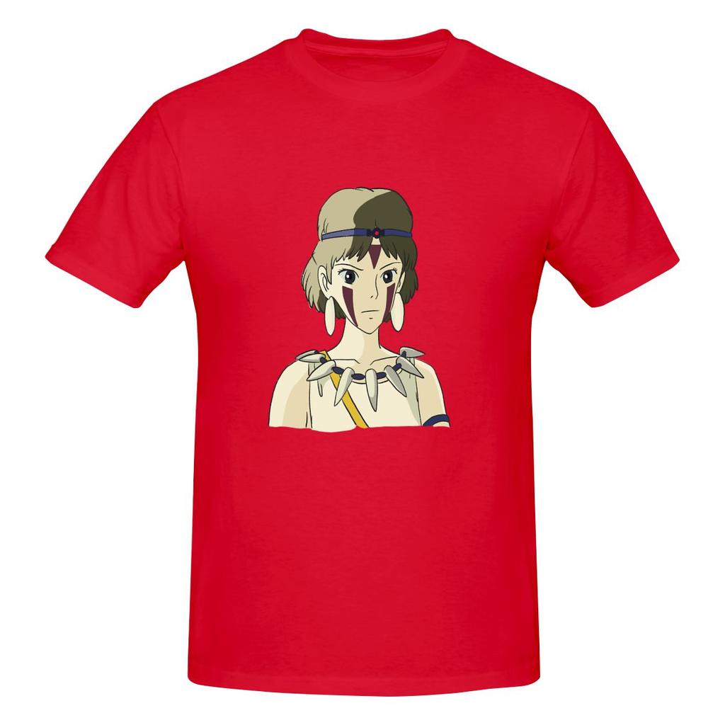 Funny Mononoke Hime Fan Art Colored Unisexs Tshirt Printed Tops Are Loose And Slim Fit Unisexs Tshirts