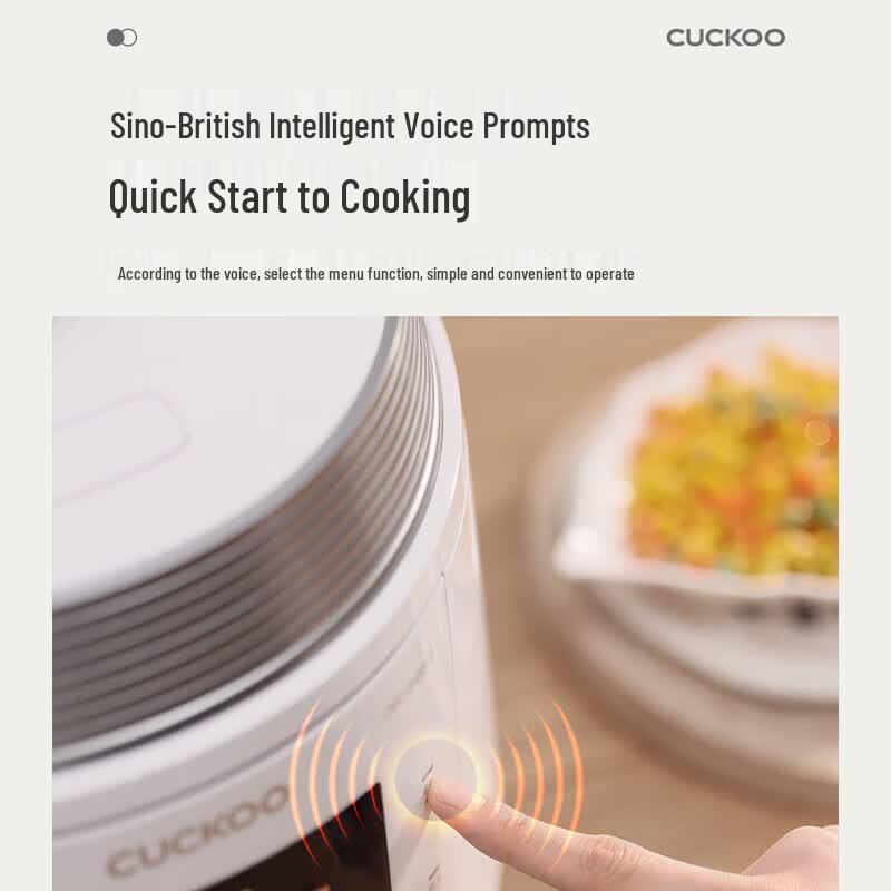 CUCKOO 5L Smart Voice Electric Pressure Cooker (Korean Import) CN plug (adapter included)
