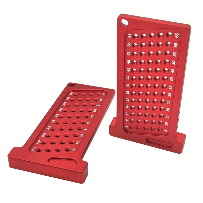 2 Pcs Woodworking Precision Hole Scribe Metal T-Ruler Pocket Ruler Measuring Tool Woodworking Scribe T65mm/T2.5in