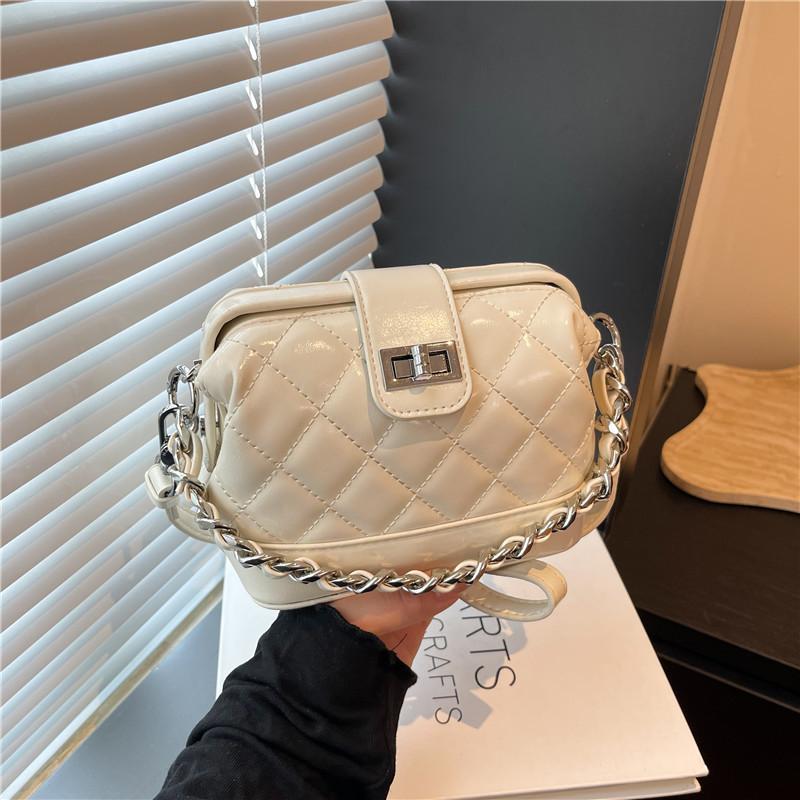 Trend diamond chain shell bag new high-end fashion shoulder bag women's bag