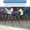 10-teiliges Edelstahl-Vogelschutzspitzen-Set (25cm, 33cm, 50cm) für Balkon Schädlingsbekämpfung für Innen- und Außenbereich Halten Sie Schädlinge fern