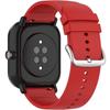 Universal Silicone Strap 20mm, with Loop, Red