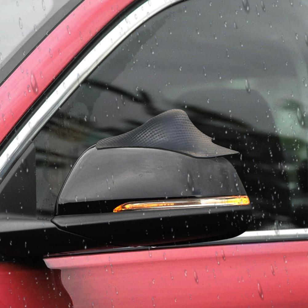 2Pcs 360 Rotatable Car Blind Spot Mirror And Rain Eyebrow Auto Parking Safety Auxiliary Mirror Accessories