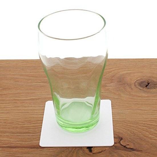 Daikoku Kogyo Coaster White 8.58.5cm Plain Square 100 Pieces Per Pack