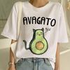 Avocado Shirt Vegan T -Shirt Women Harajuku Kawaii Short Sleeve T -Shirt Wegoe 90s Korean