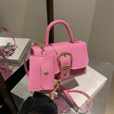 Candy Color Small Square Bag Trendy New Simple Retro Foreign Style Handbag Versatile Shoulder Messenger Bag