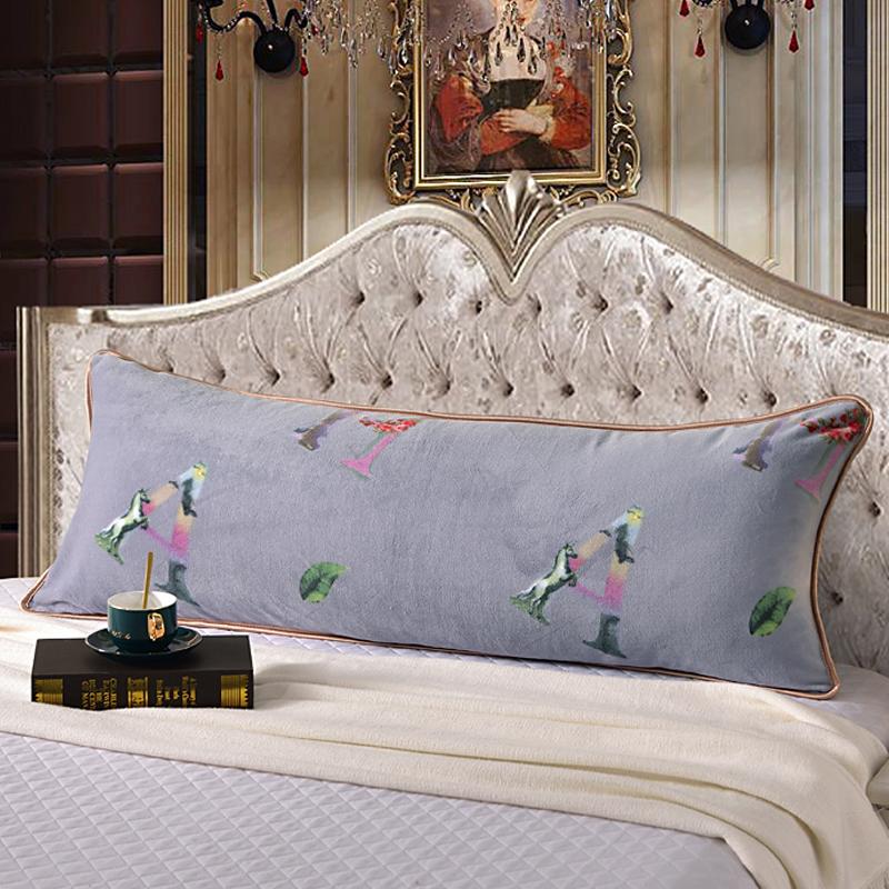 48*120cm Length Winter Sleep Pillowcase Thick Coral Fleece Pillow Case Soft Flannel Warm Pillow Cover For Couple Home Bedding
