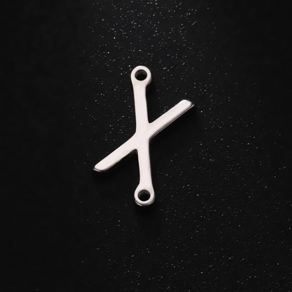Cazador 5 Pcs/Lot Stainless Steel Gold Color Capital Letter DIY Charms for Jewelry 26 A-Z Alphabet Pendant for Necklace Bracelet