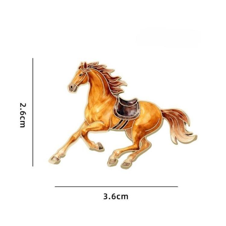 Cute Animal Zodiac Horse Badges  Small Gifts  Accessories  Clothing and Accessories for The Year of The Horse  Brooches and Gifts