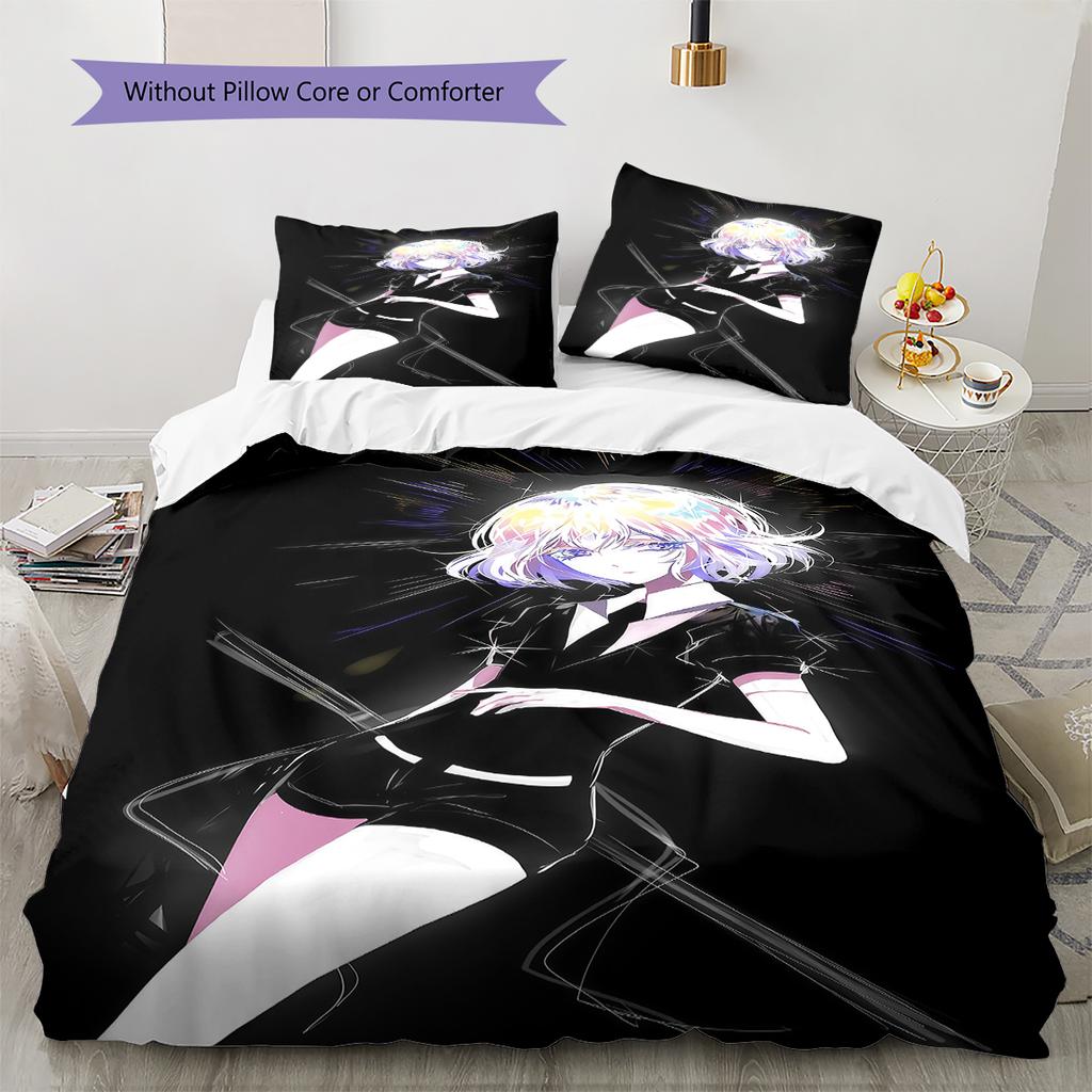 Land of the Lustrous Pattern Bedding,Quilt Set Quilt Cover Pillowcase Home Birthday Gift (1 * duvet cover + 2 * pillowcase, without core)