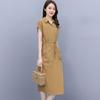 Fashionable and Breathable Cotton Embroidered Plus Size Dress for Women