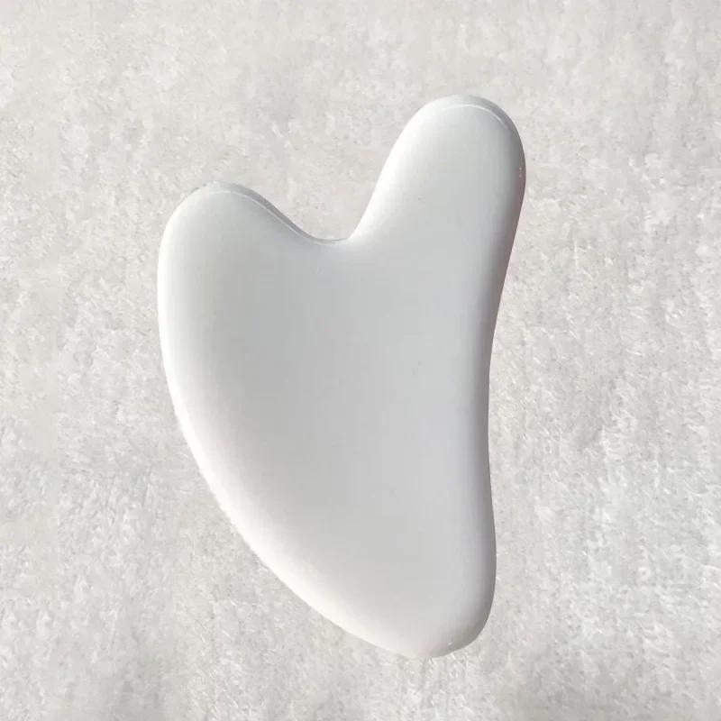 1pc Heart Shape SPA Massage Beeswax Gua Sha Scraping Massage Scraper Face Massager Acupuncture Guasha Board Massager for Face