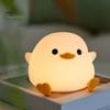 Duck Night Light Dimmable Soft Lighting Flicker Free Rechargeable Adorable Appearance Cartoon Duck LED Bedside Lamp