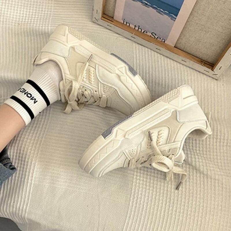 Autumn New Little White Shoes Women's Versatile Sports Casual Dad Shoes Summer Flat Baseplate Shoes Spring and Autumn